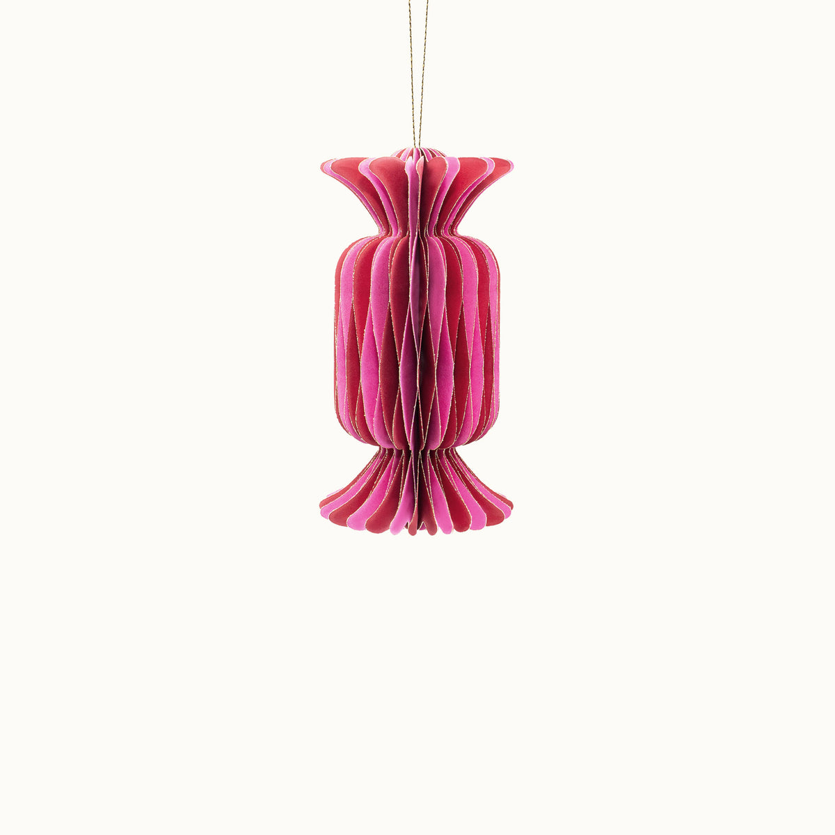 Bonbon-Baumanhänger in Pink und Rot von by Vivi