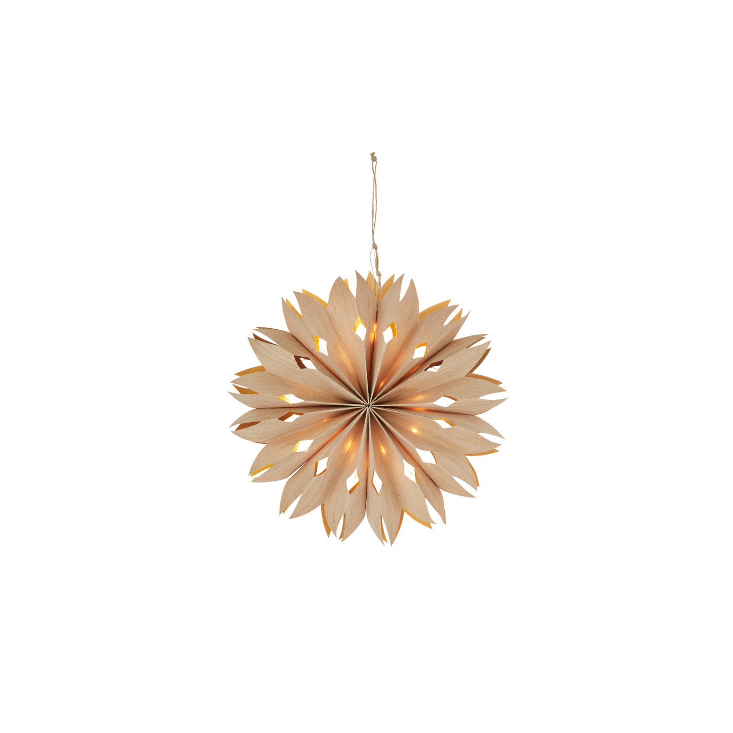 Falt-Sterne mit LED-Lichterkette mit