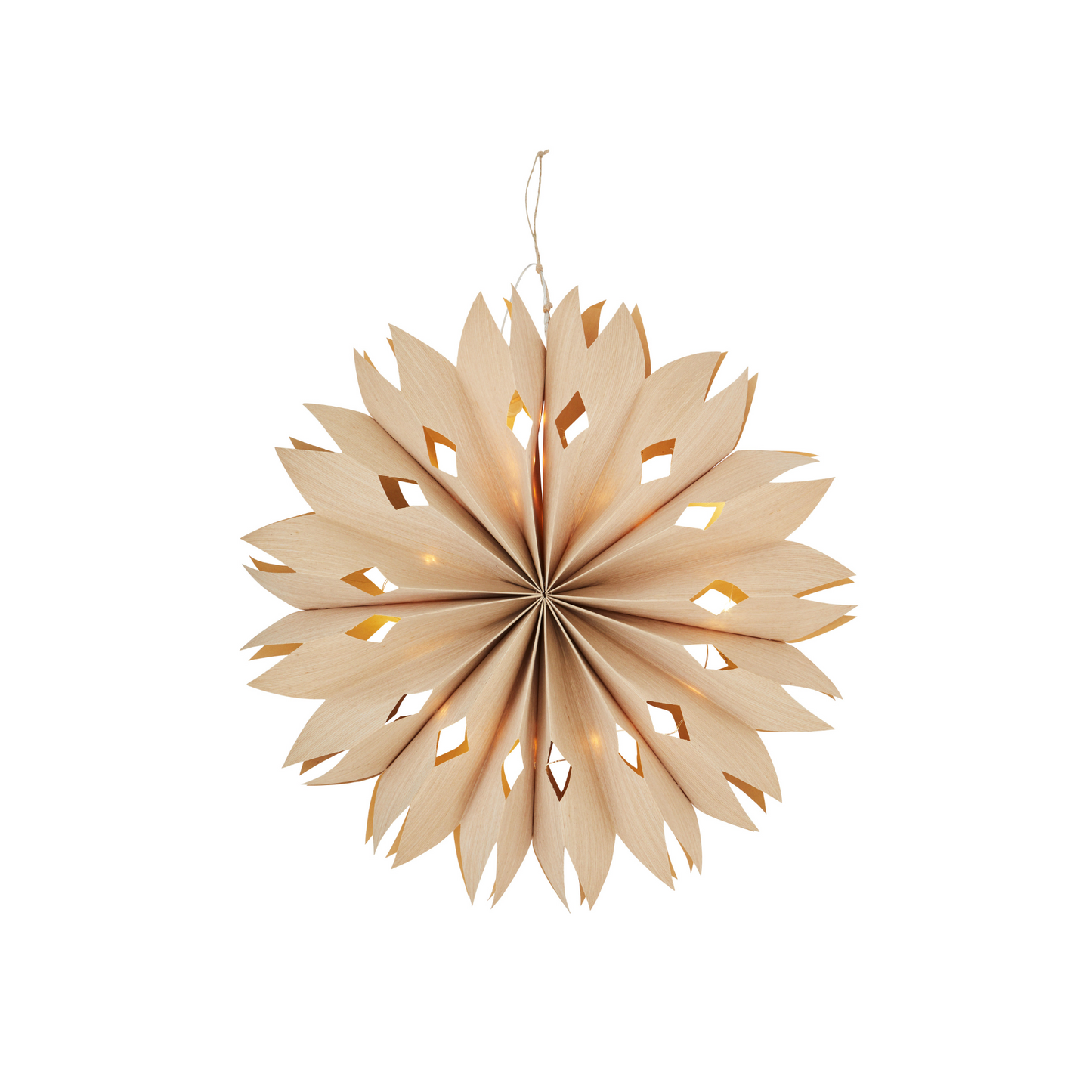 Falt-Sterne mit LED-Lichterkette mit