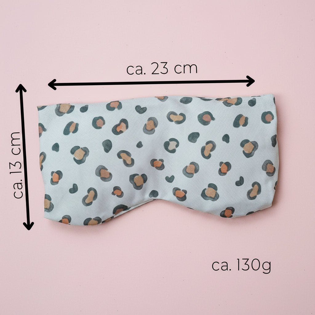 Yoga-Augenkissen von Tochter von Walter, circa 23 × 13 cm und 130 Gramm