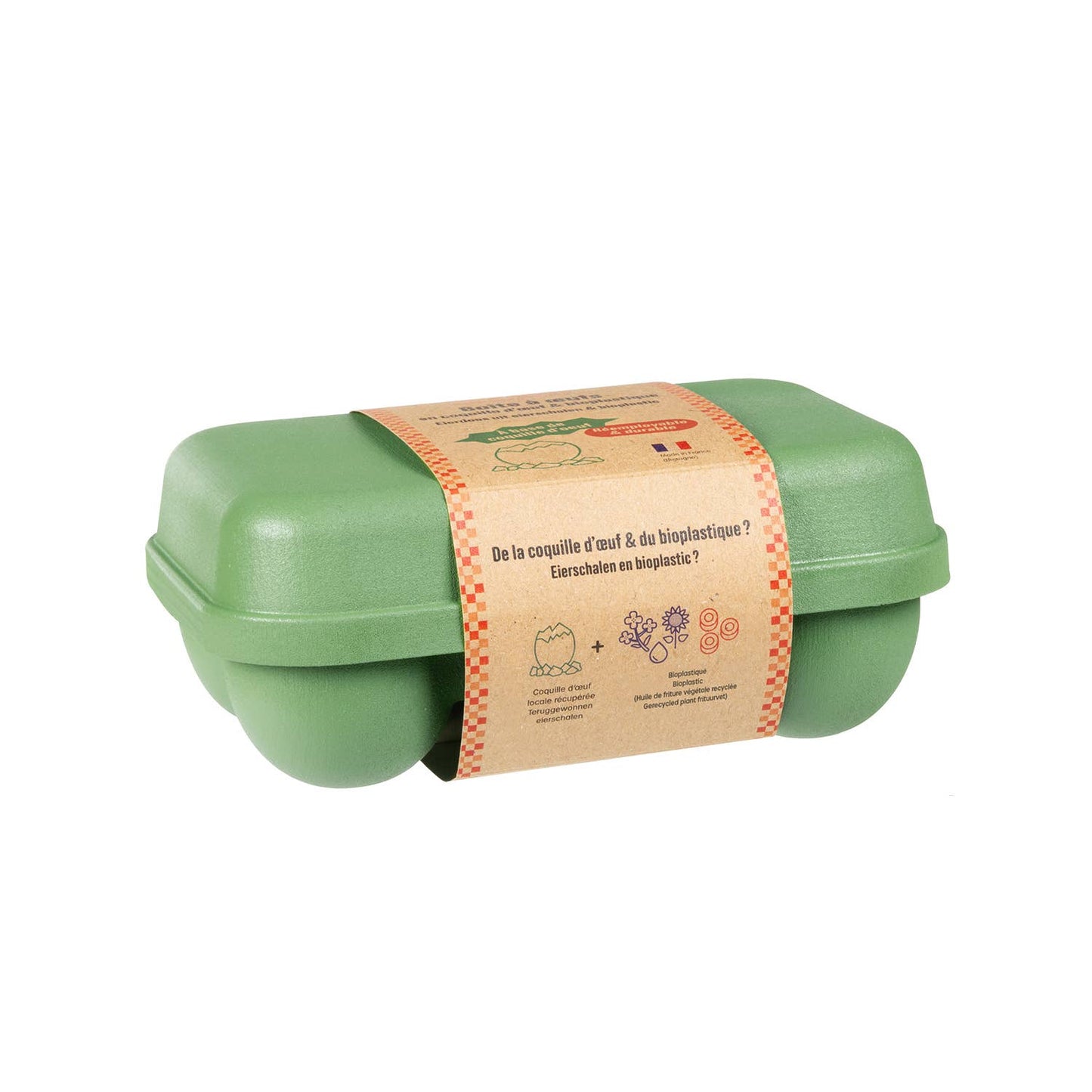 Eierbox aus Eierschale für 6 Eier
