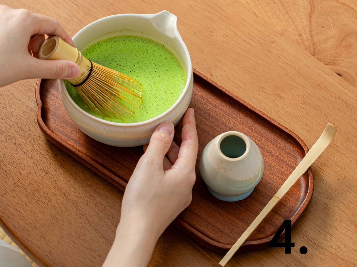 Matcha-Schale Chawan mit Ausgießer, 450 ml