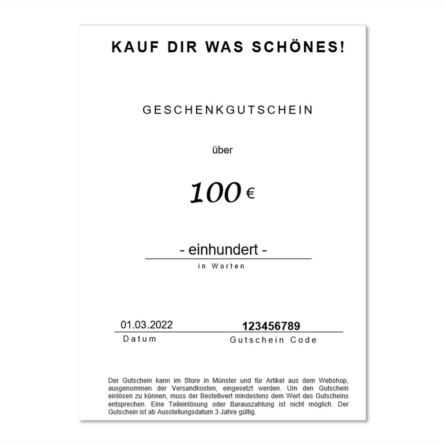 Geschenk-Gutschein