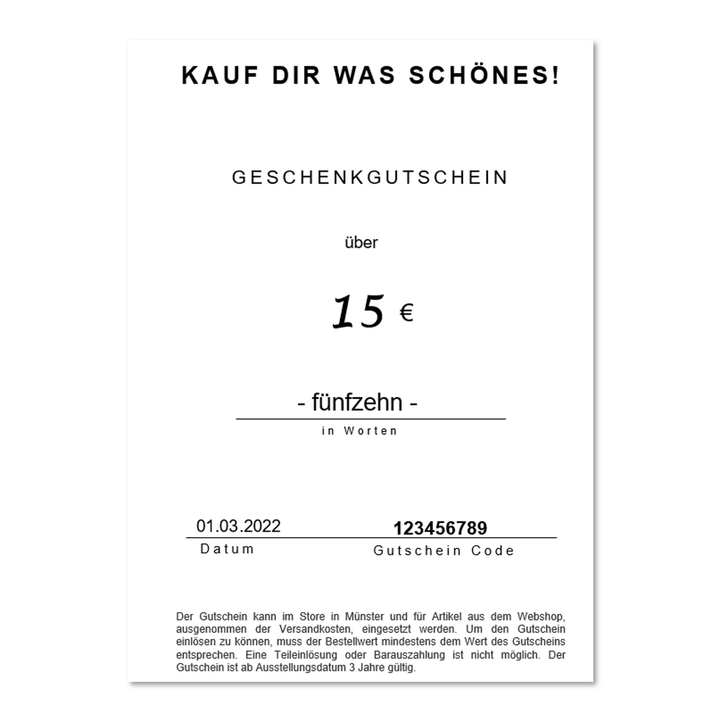 Geschenk-Gutschein