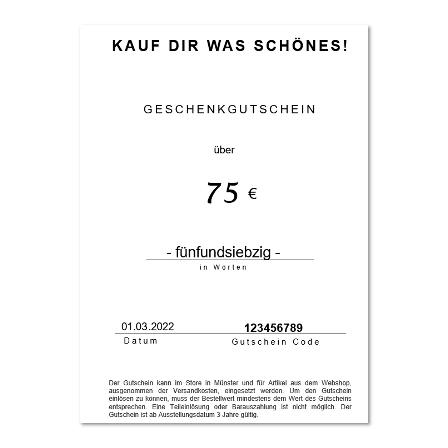Geschenk-Gutschein
