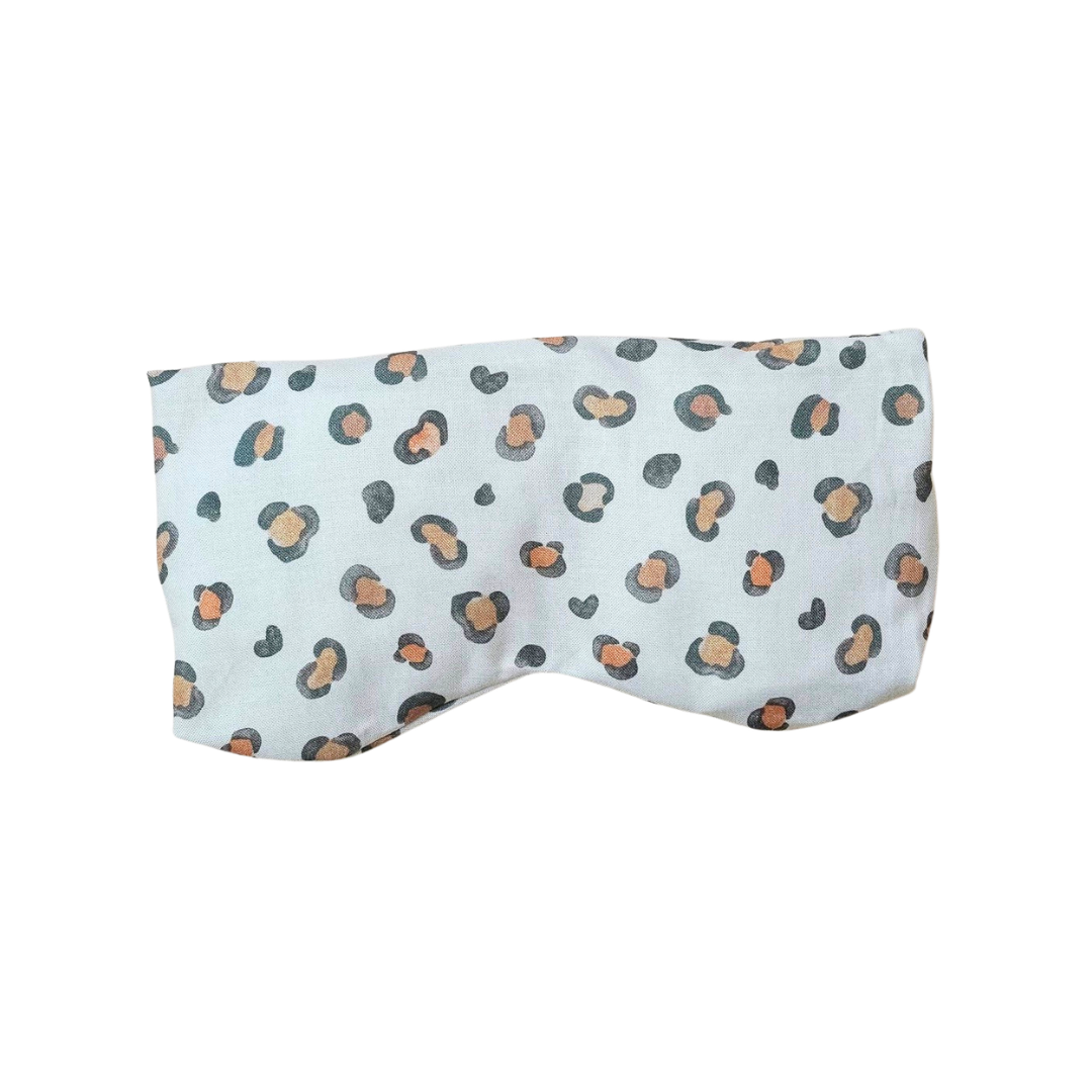 Offwhite Yoga-Augenkissen mit Leopardenmuster