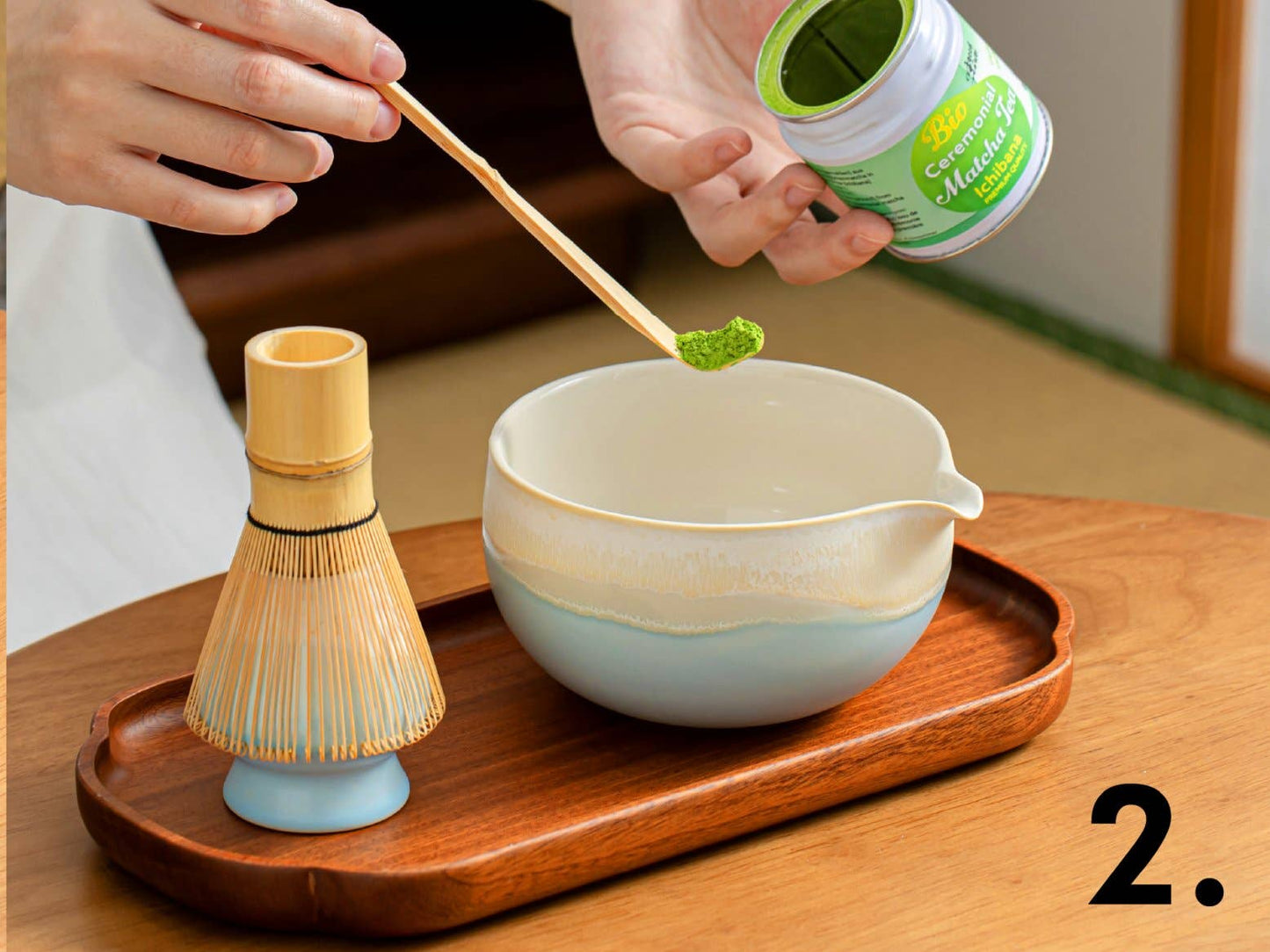 Matcha-Schale Chawan mit Ausgießer, 450 ml