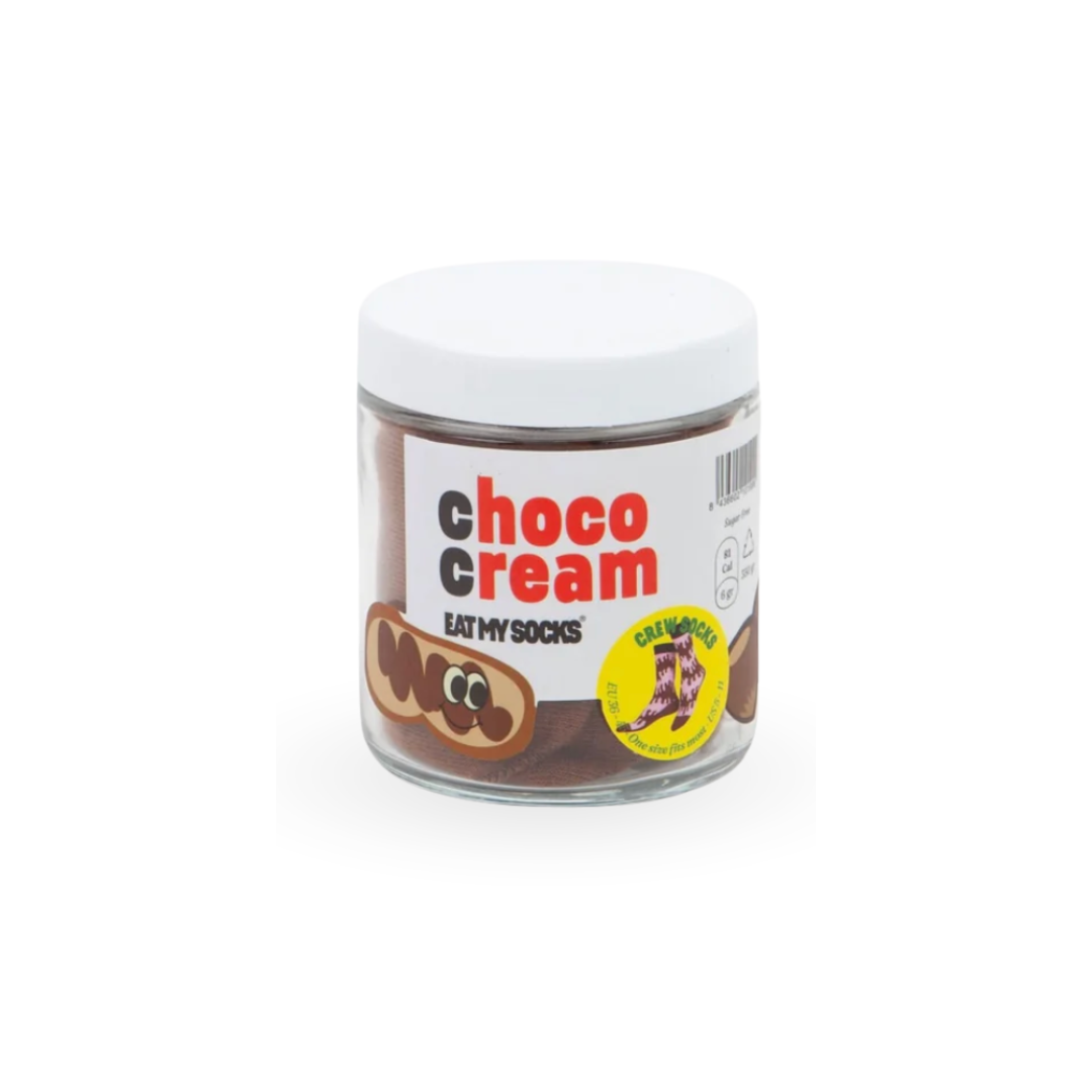 Choco-Cream-Socken von Eat My Socks in einer Schokocreme-Verpackung