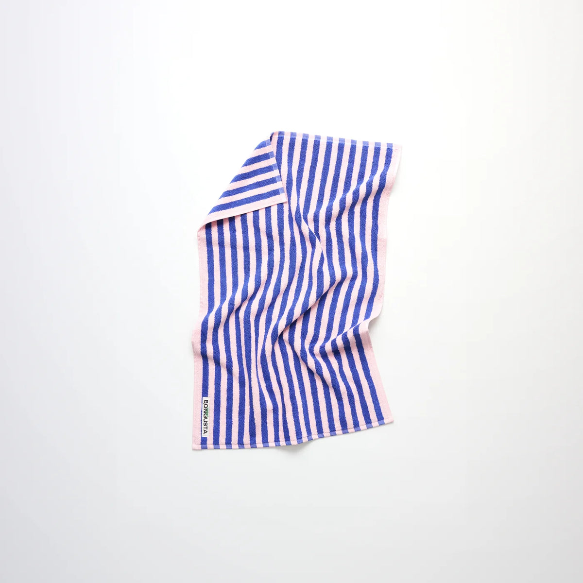 Naram Handtuch in Blau und Rosa gestreift