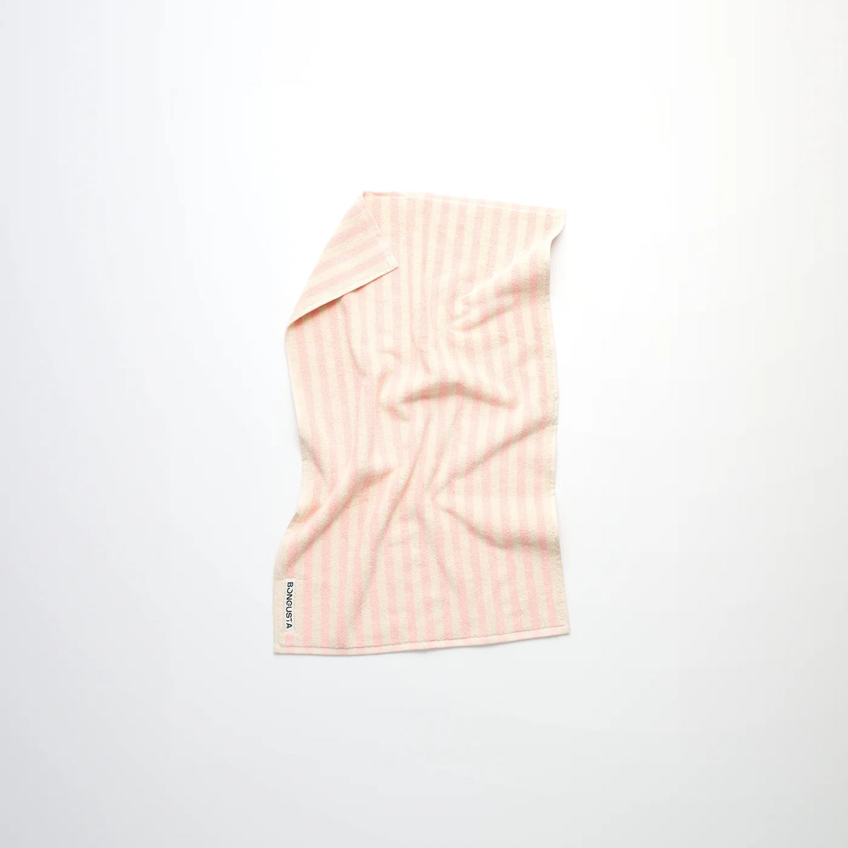 Naram Handtuch in Apricot und Creme gestreift