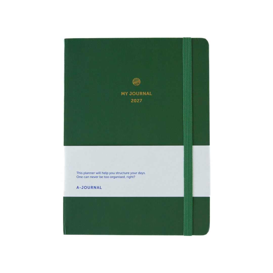 A6-Kalender My Journal 2027 in Olivegrün