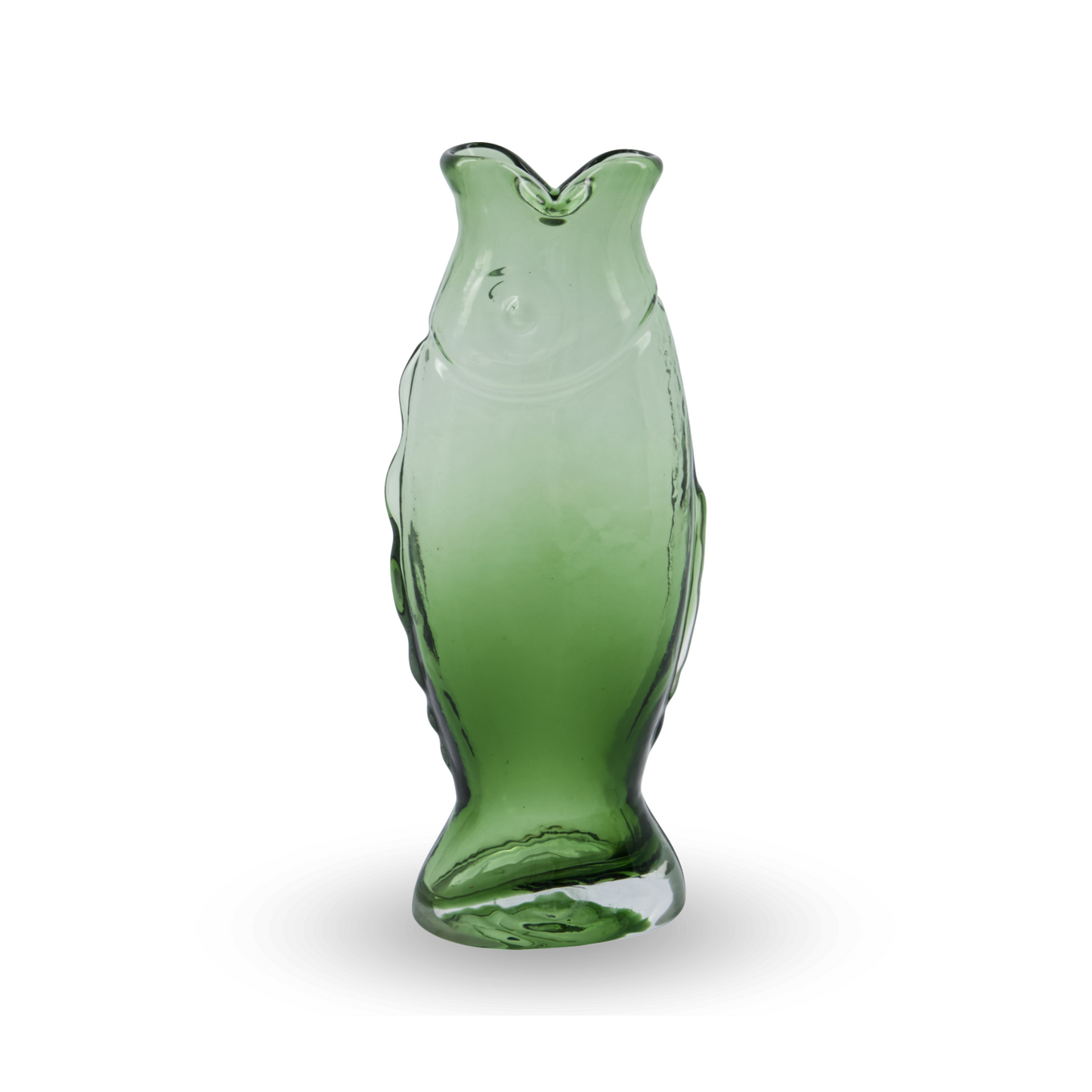 Glas Vase Fisch in grün