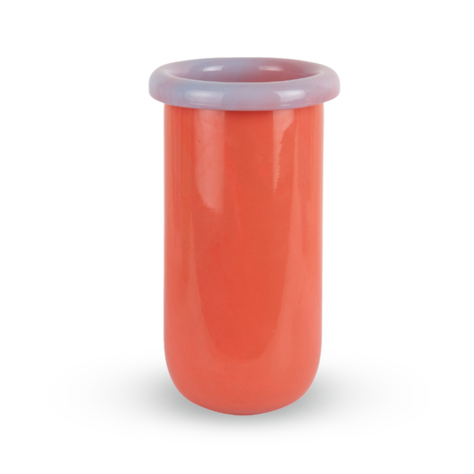 Glas-Vase in Orange