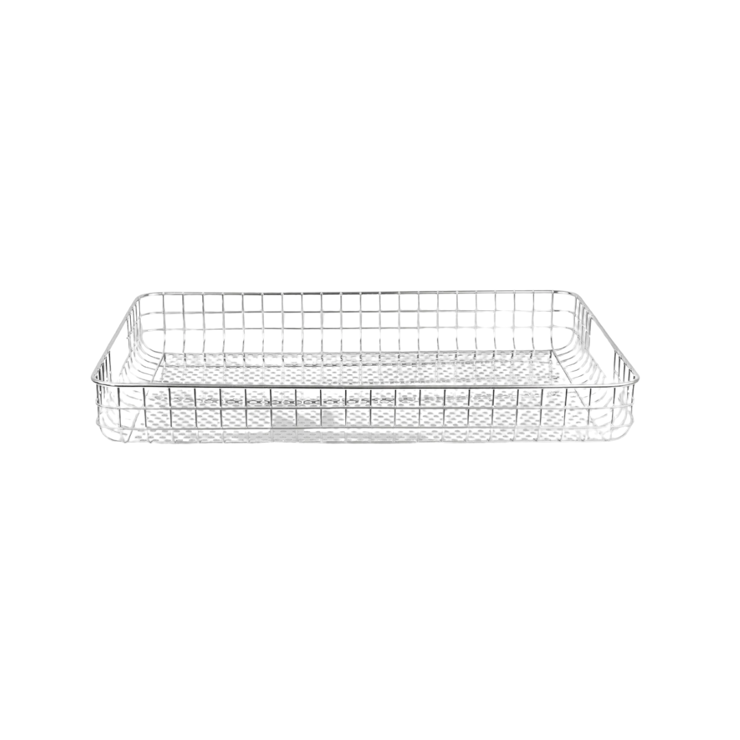 Metall-Tablett „Tray“ in Chrome von Mette Ditmer.
