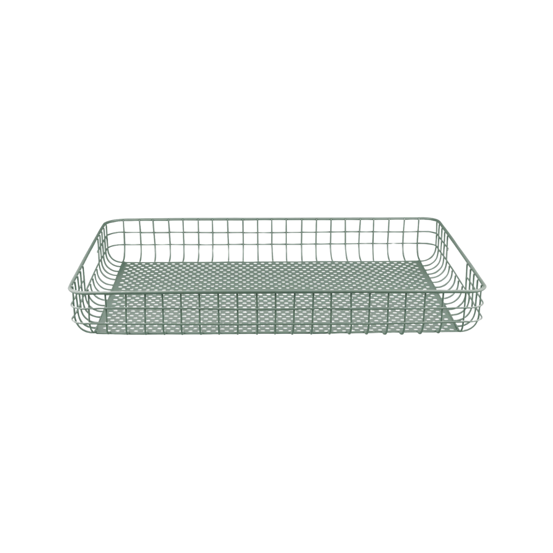 Grünes Metall-Tablett „Tray“ von Mette Ditmer.