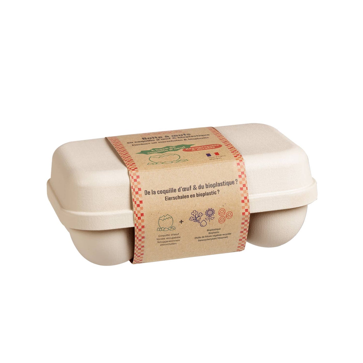 Eierbox aus Eierschale für 6 Eier