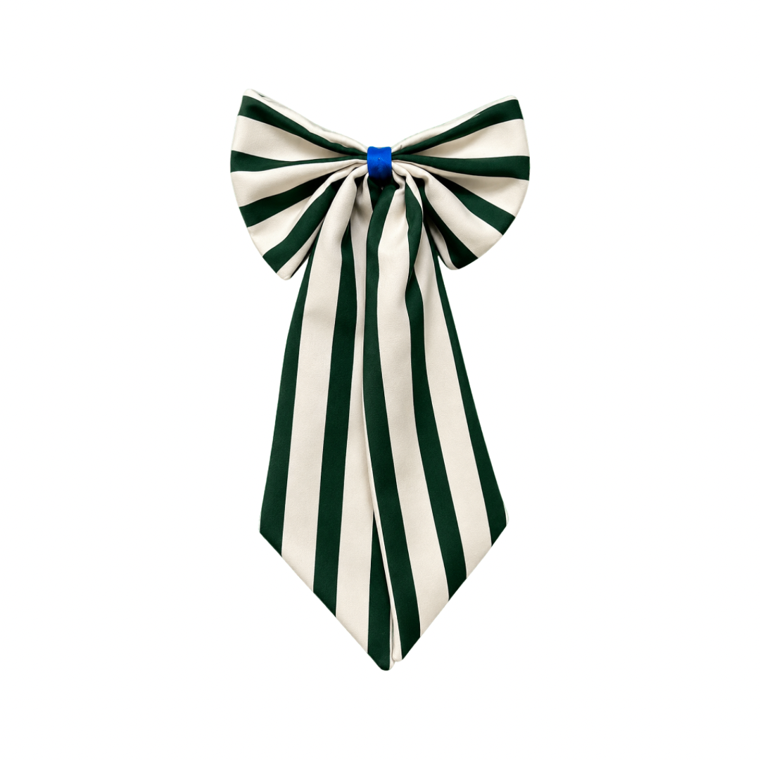 Dekoschleife Grün-Offwhite