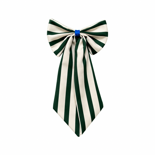 Dekoschleife Grün-Offwhite