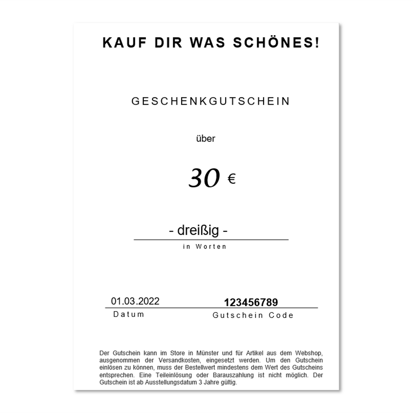 Geschenk-Gutschein