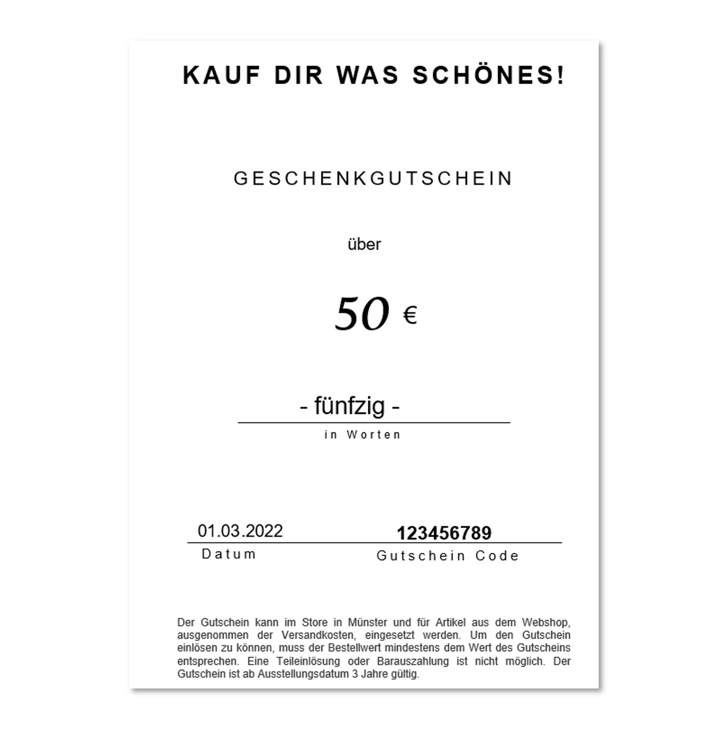 Geschenk-Gutschein